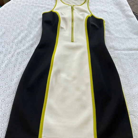 GUESS dress, size 4 in Navy, white and apple green - Picture 1 of 6